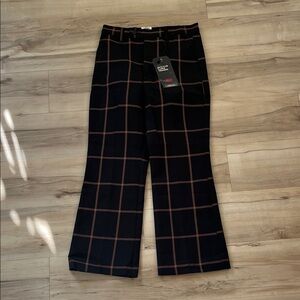 Levi's Men's Black and Brown Plaid Dress Pants